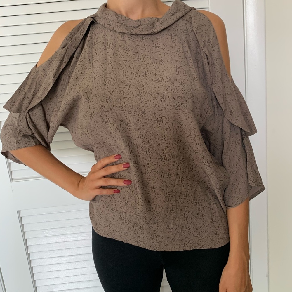 Open shoulder blouse